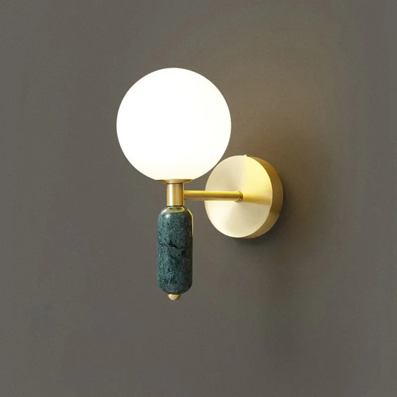 Marmor-Glas Wandlampe