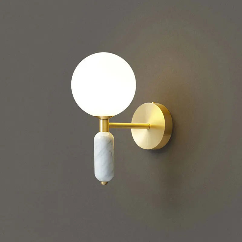 Marmor-Glas Wandlampe