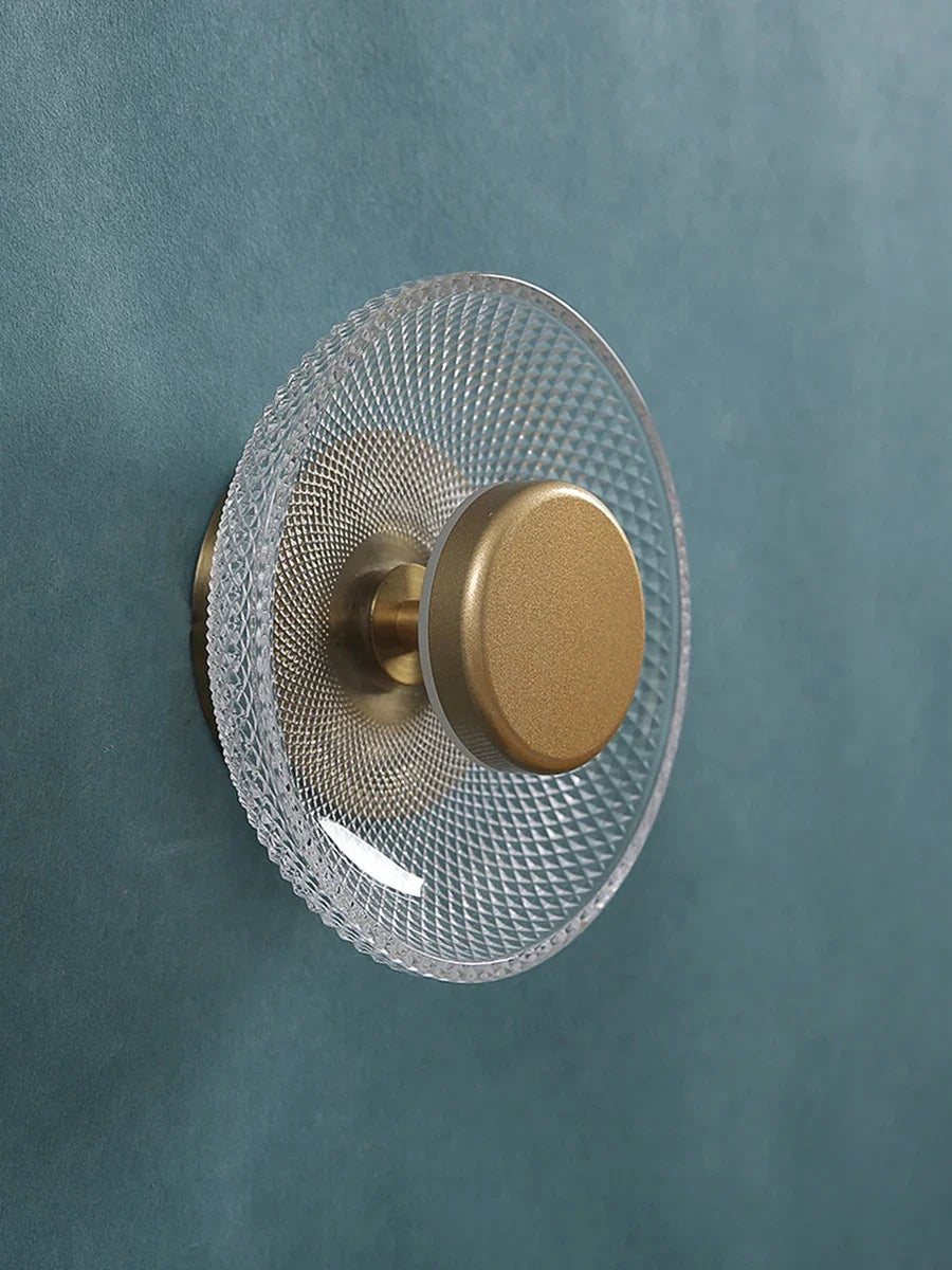 Farbige Glas-Wandlampe