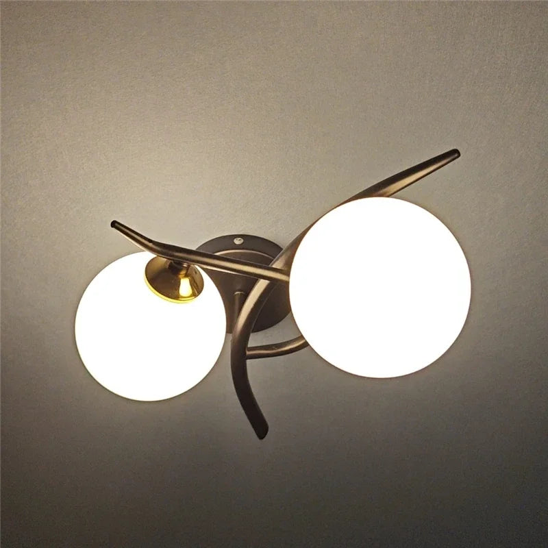 Lunara Dual-Globus Wandleuchte