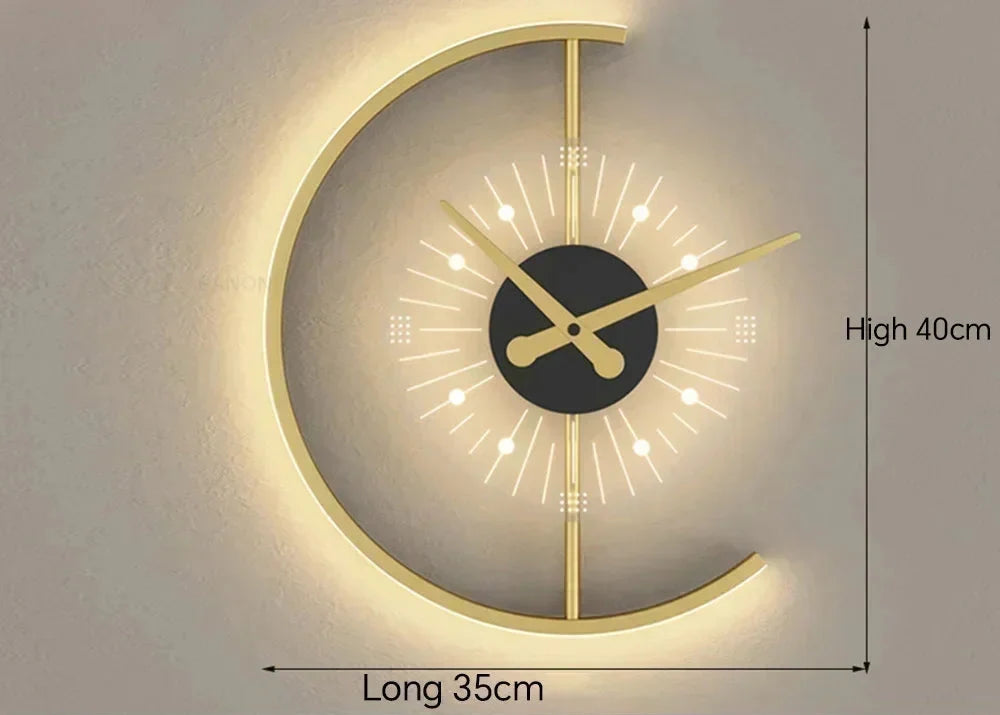 Lunaris Wanduhrlampe