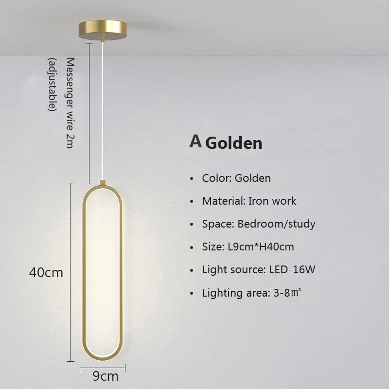Gold-Schwarz Hängeleuchte