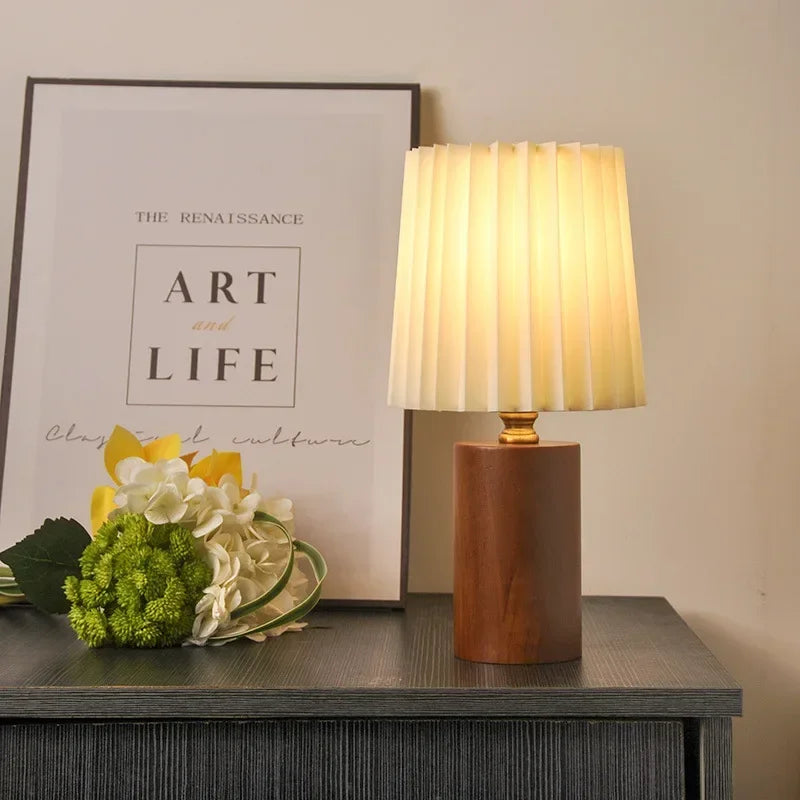 Falten-Tischlampe im Mid-Century-Stil
