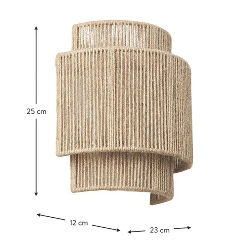 RattanGlow Rattan-Wandlampe
