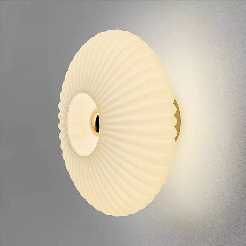 Vintage Glas-Wandlampe