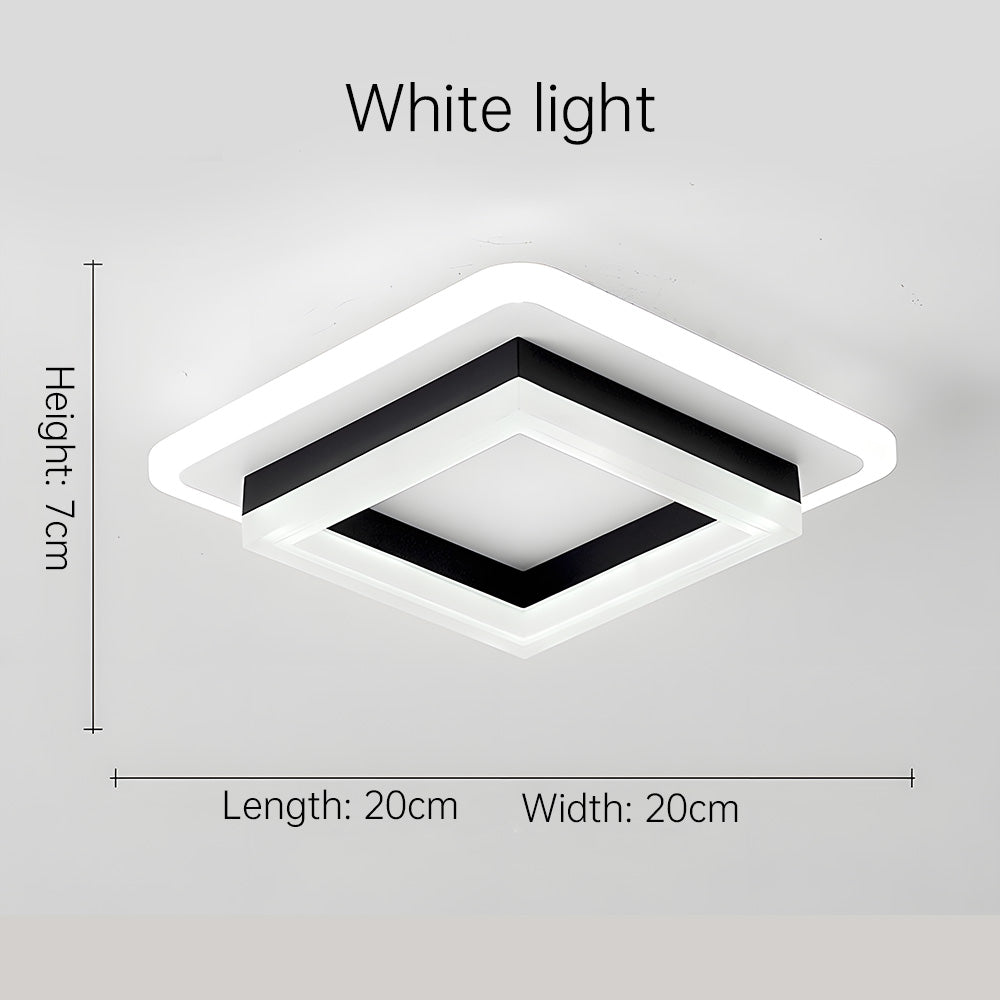 Quadratische LED-Deckenleuchte