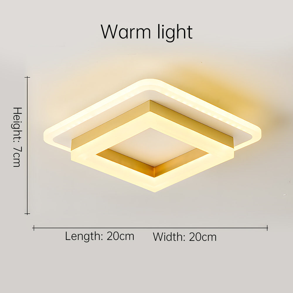 Quadratische LED-Deckenleuchte