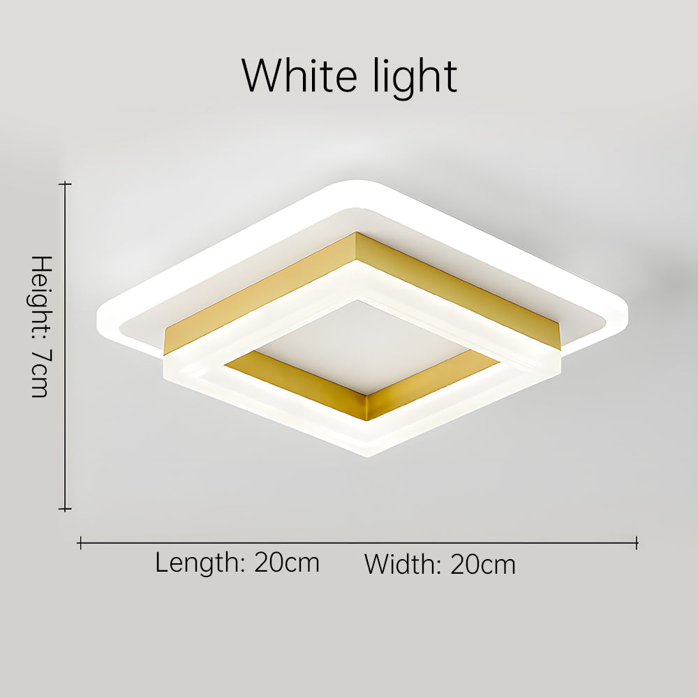Quadratische LED-Deckenleuchte