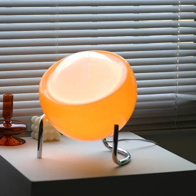 Bauhaus Glas-Tischlampe