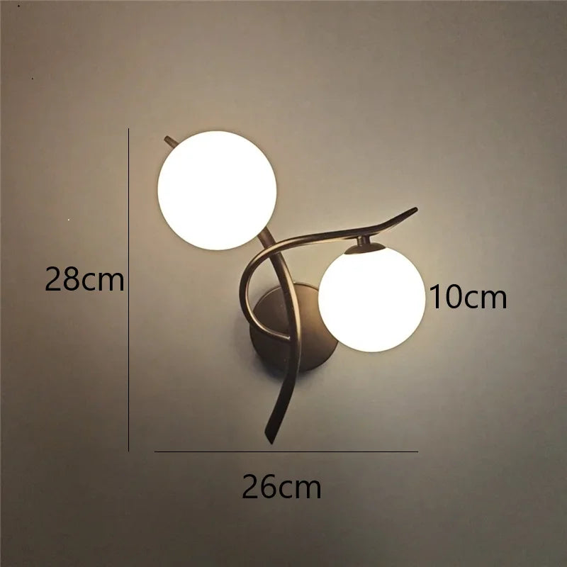 Lunara Dual-Globus Wandleuchte