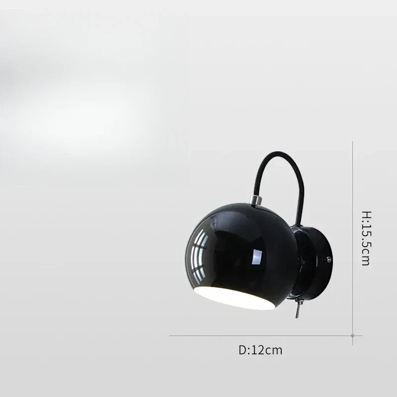 Creme-Wandlampe mit Kuppel