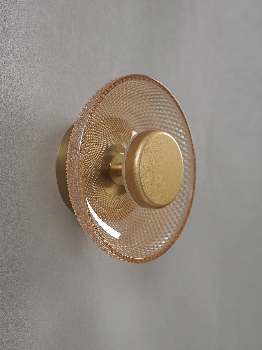 Farbige Glas-Wandlampe