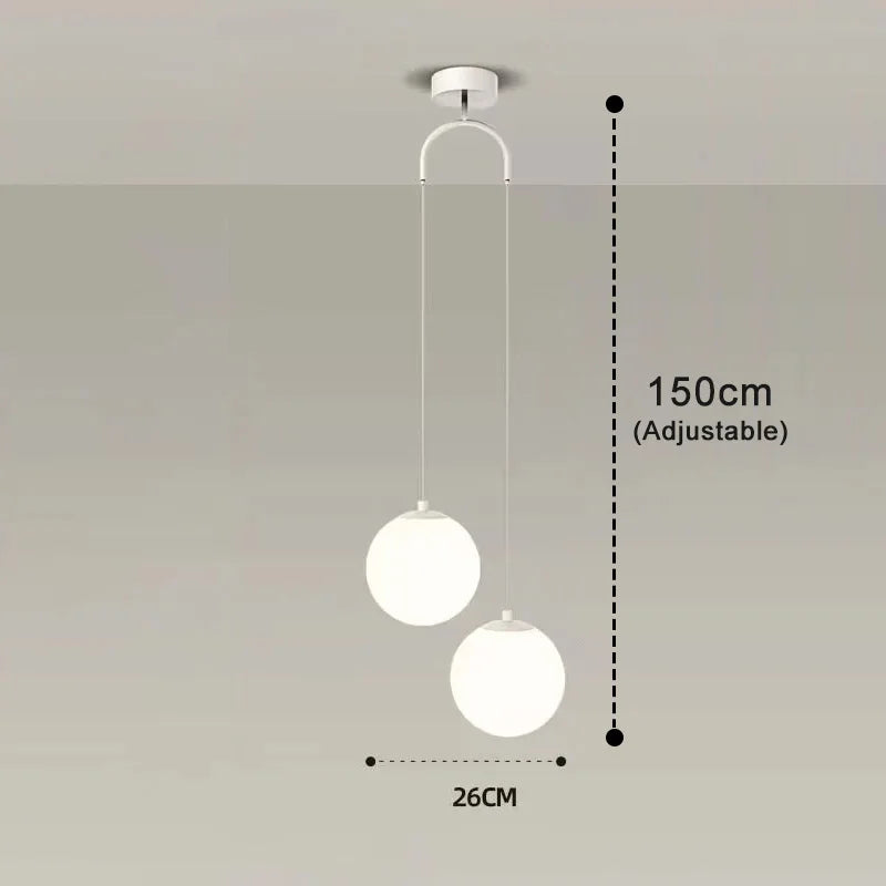 Luna Glas-Kugel Pendelleuchte