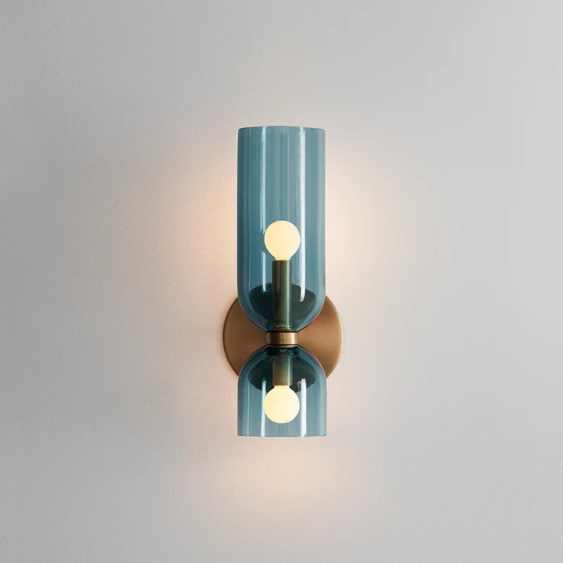 Rauchglas-Wandlampe