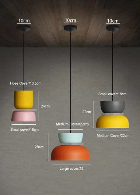 Bunte Macaron Pendelleuchte