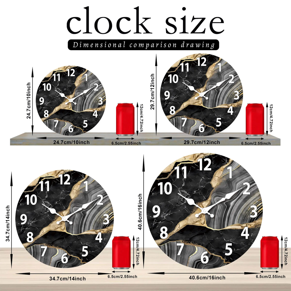 MarbellaTime Marmor-Wanduhr