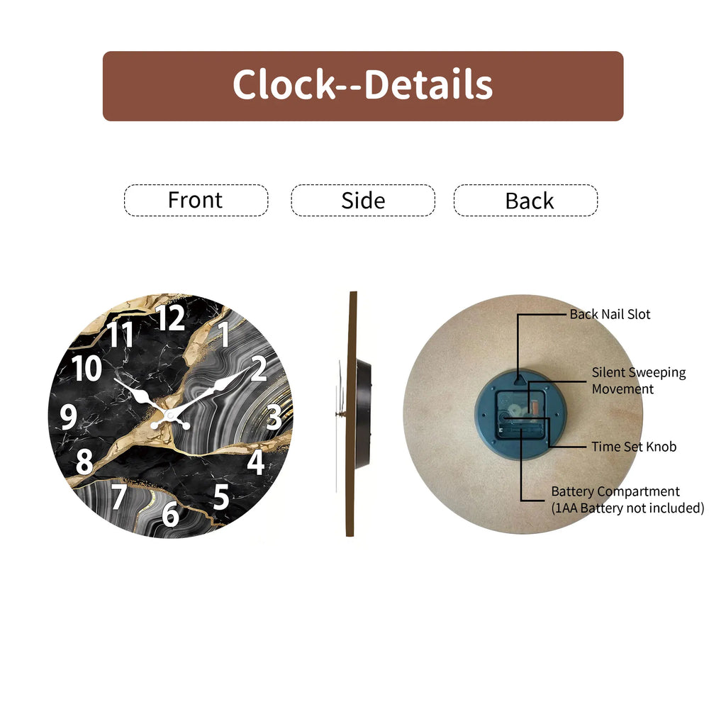 MarbellaTime Marmor-Wanduhr