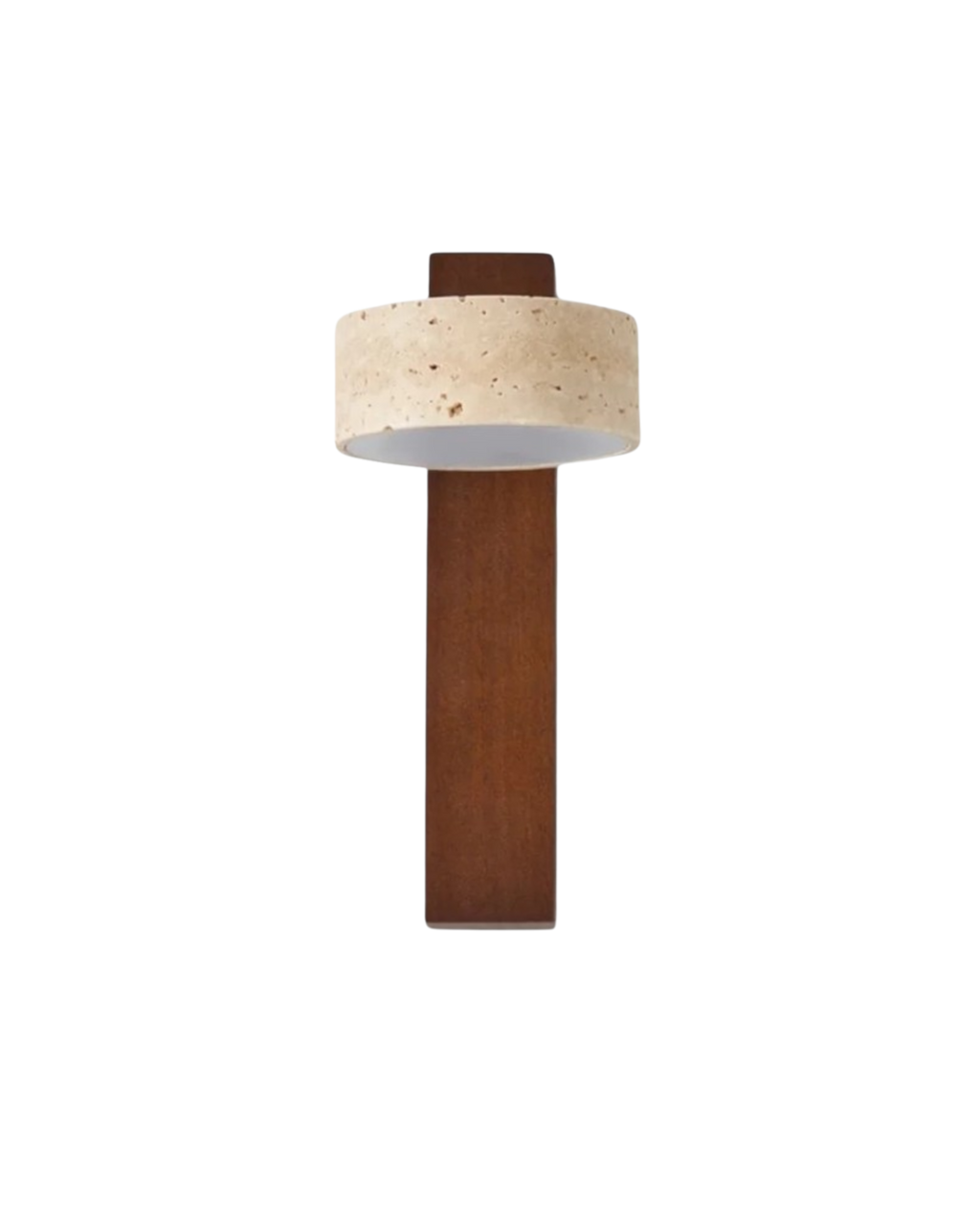 Travertin-Wandlampe