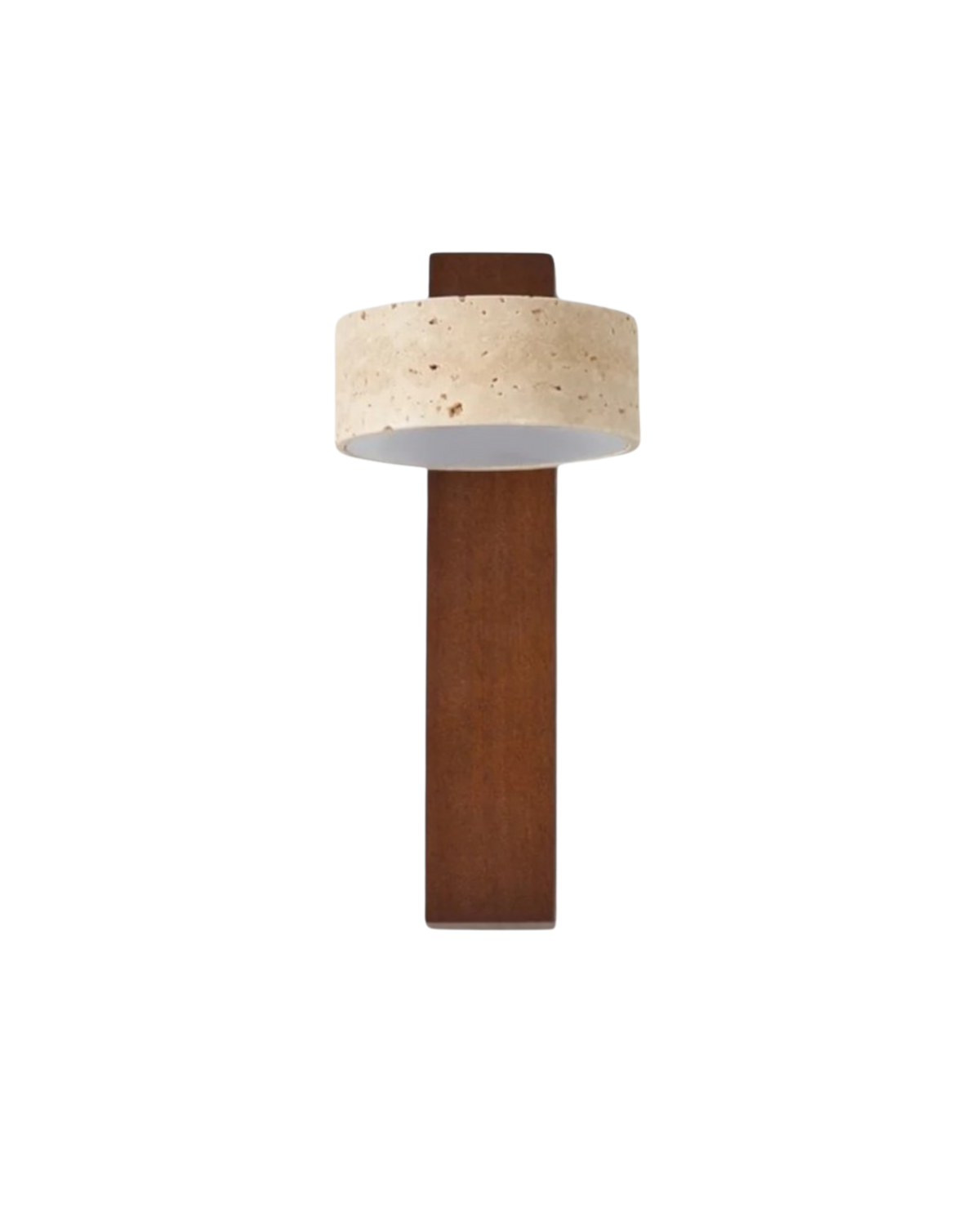 Travertin-Wandlampe