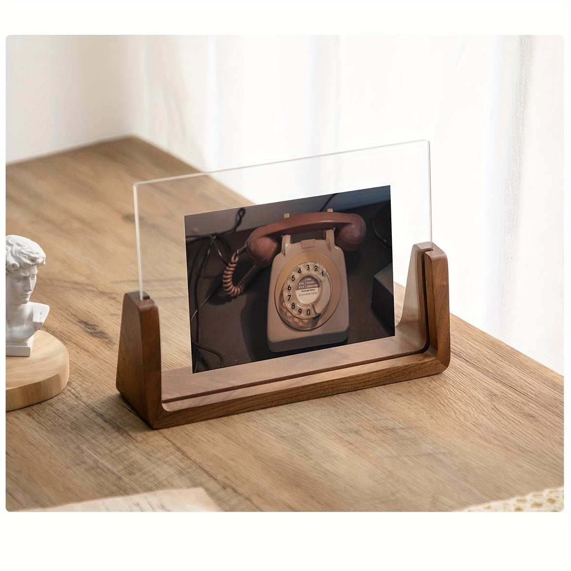 U-Fotorahmen aus Acryl und Holz