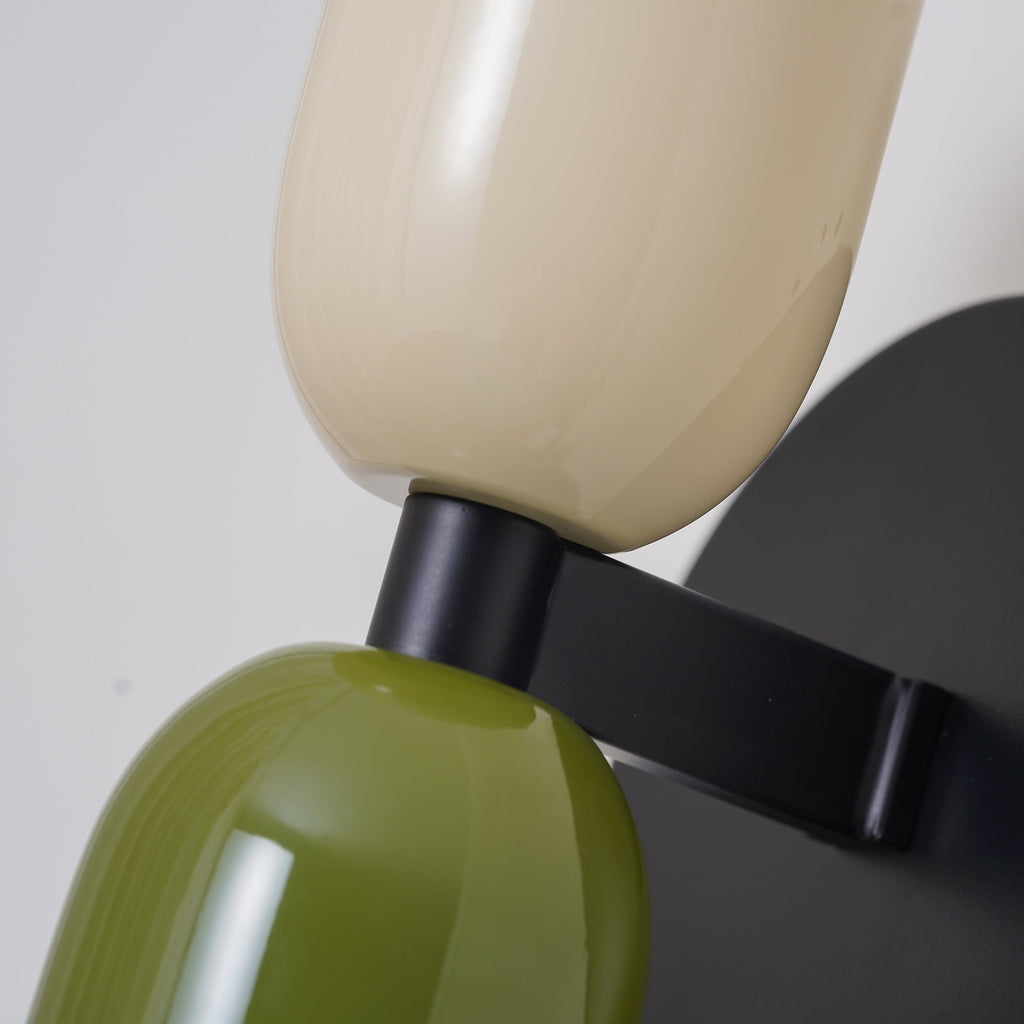 Bunte Macaron-Wandlampe