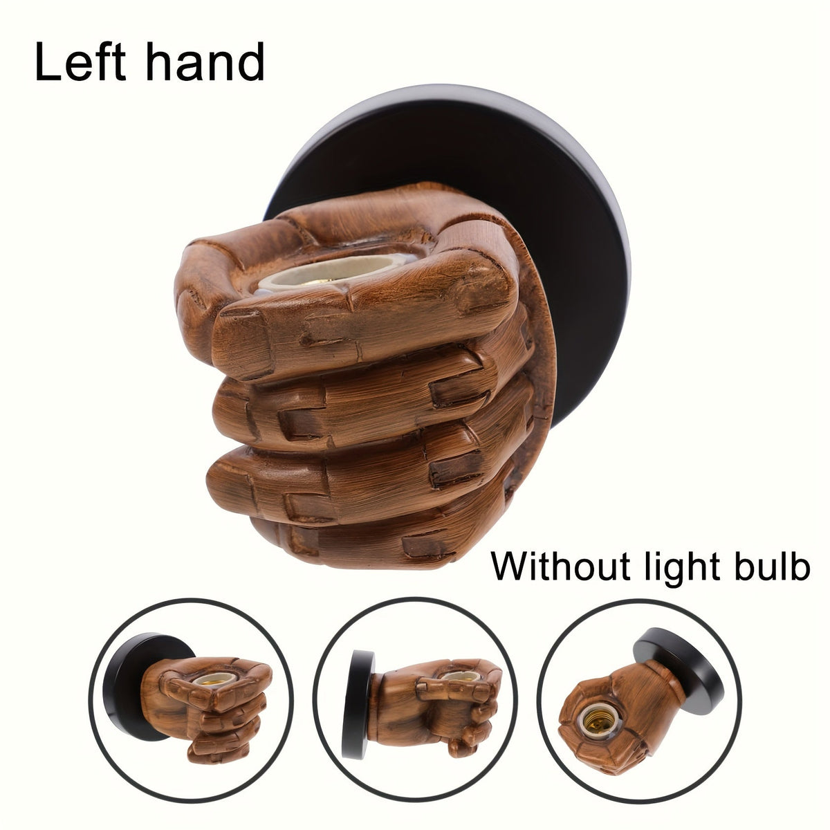 Hand-Wandlampe aus Harz
