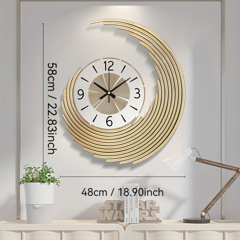 3D Metall-Wanduhr