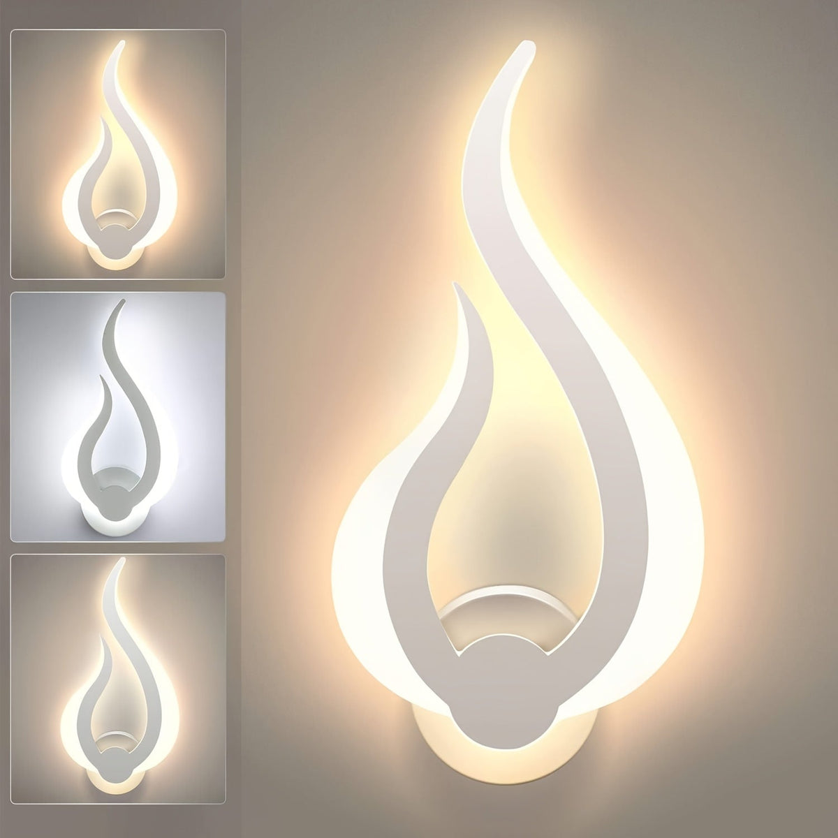 Modern Flame LED-Wandleuchte