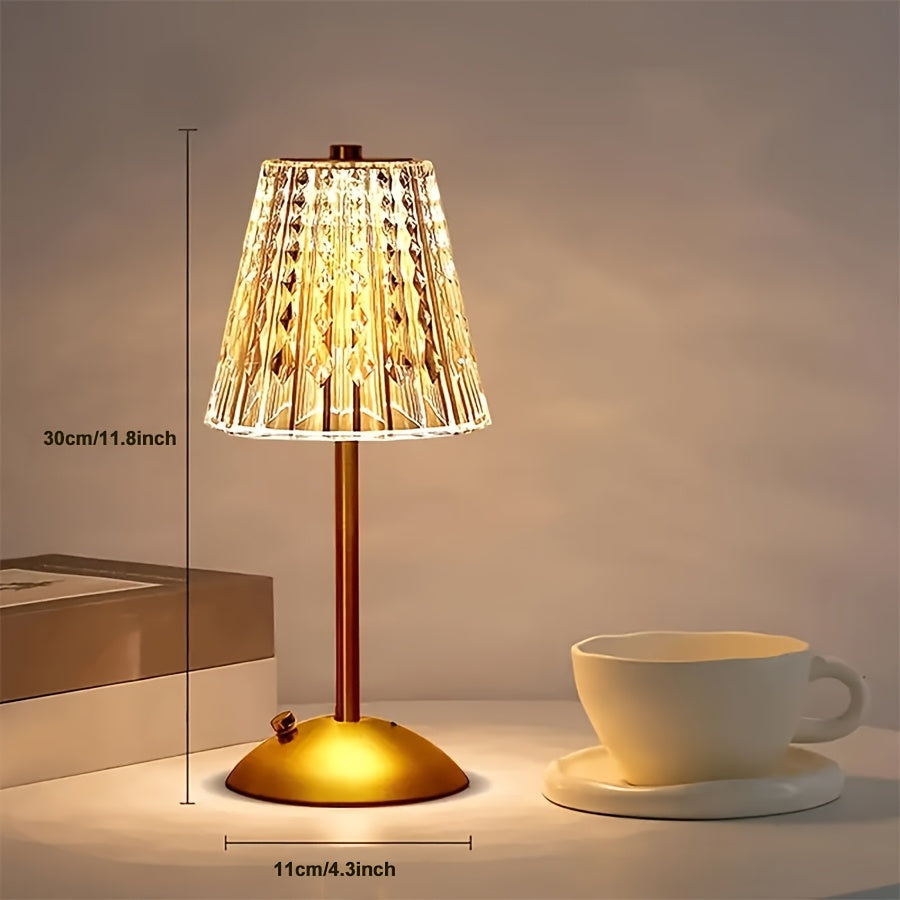 Kristall Touch-Tischlampe USB
