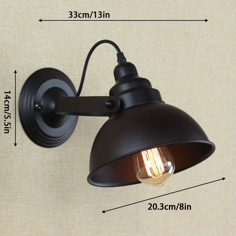 Industrielle Vintage-Wandlampe
