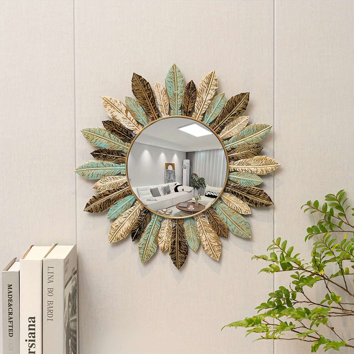 Bohemian Sunburst Wandspiegel
