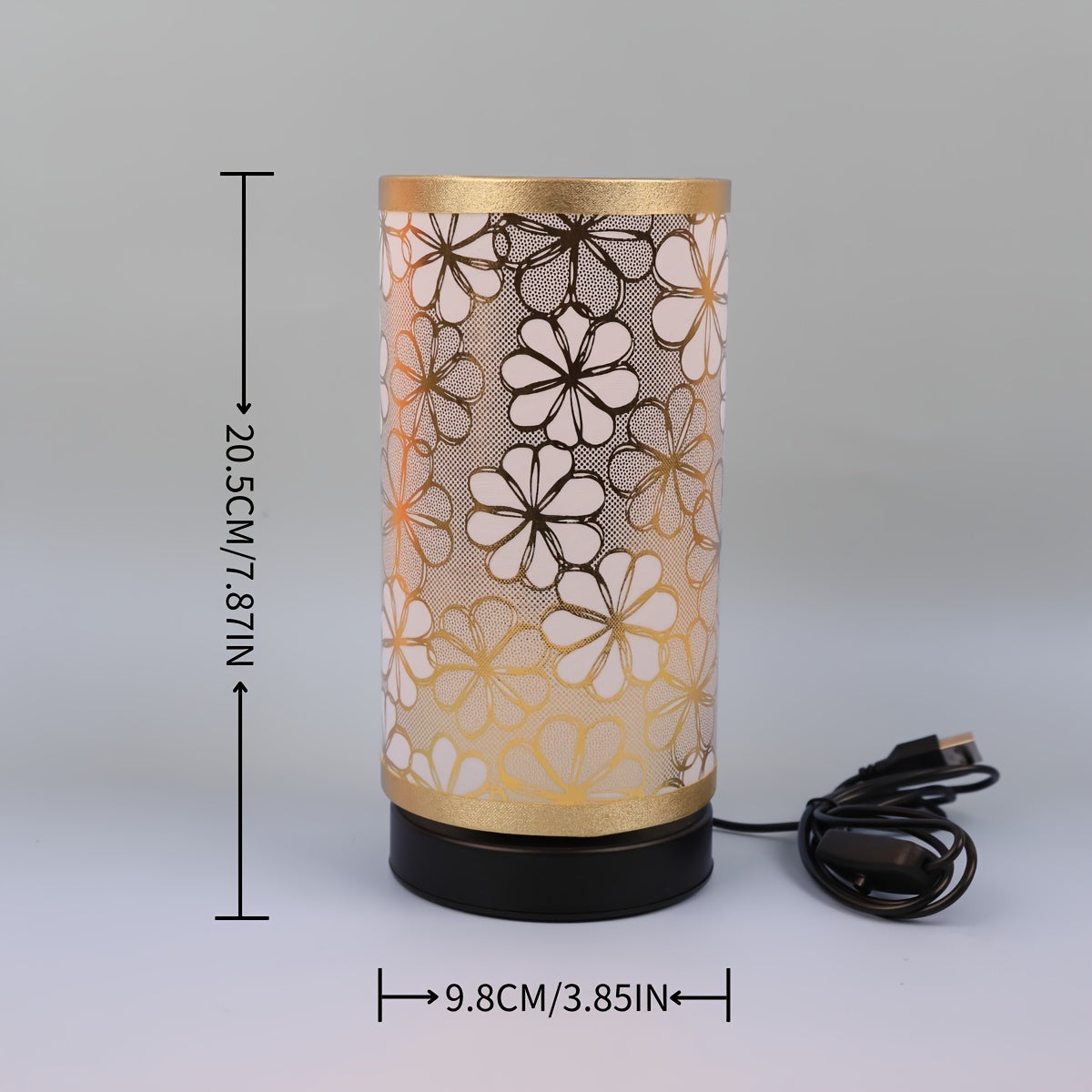 Florale USB-Tischlampe
