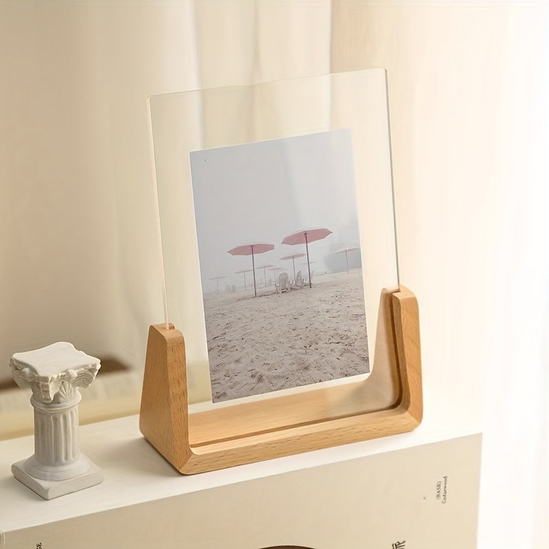 U-Fotorahmen aus Acryl und Holz