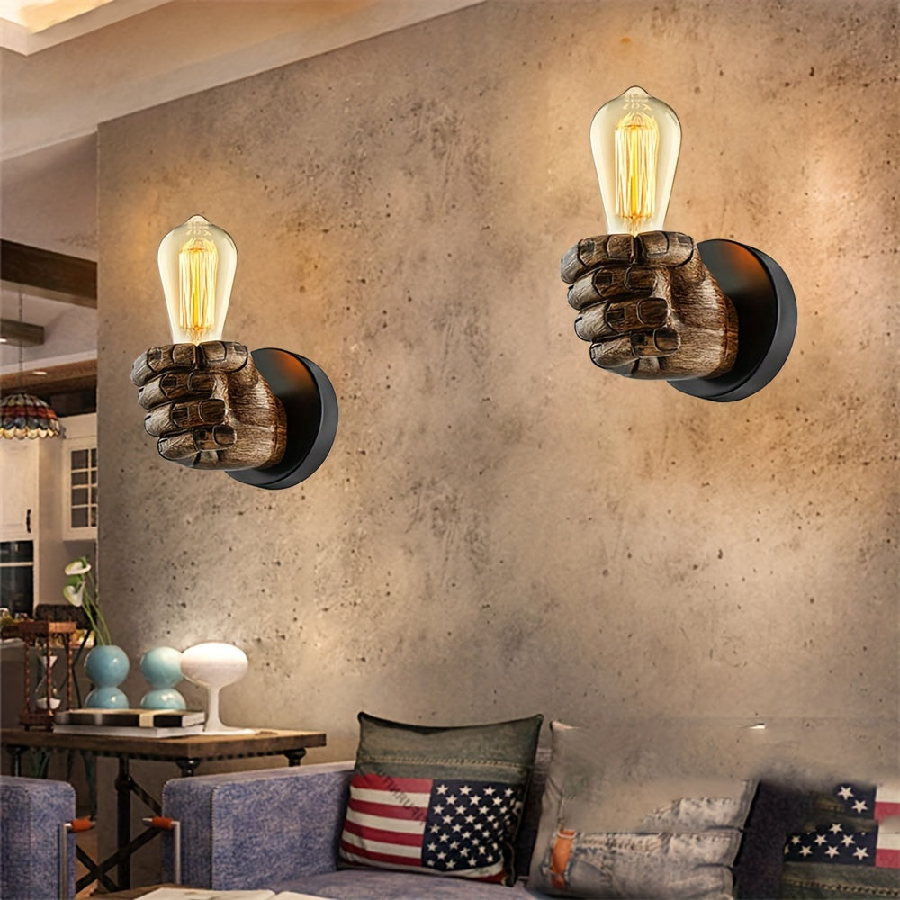 Hand-Wandlampe aus Harz