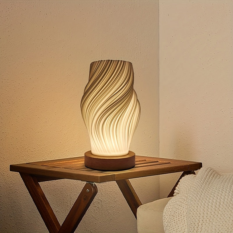 LED-Tischlampe im Wirbel-Design