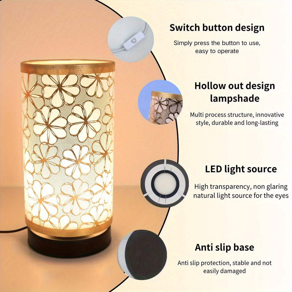 Florale USB-Tischlampe