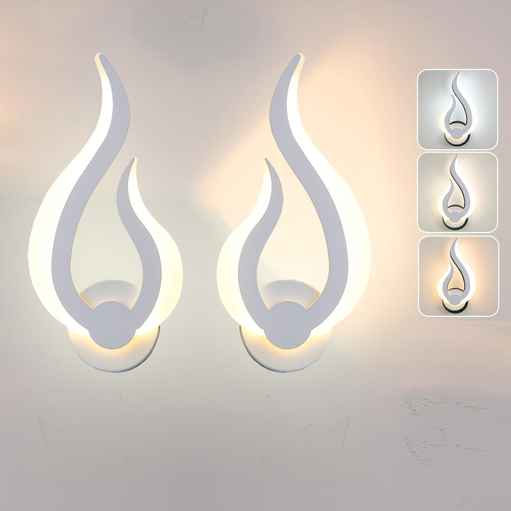 Modern Flame LED-Wandleuchte