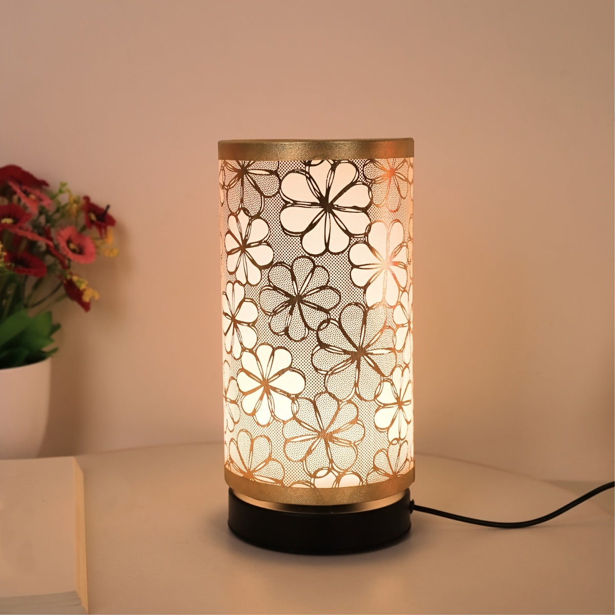 Florale USB-Tischlampe