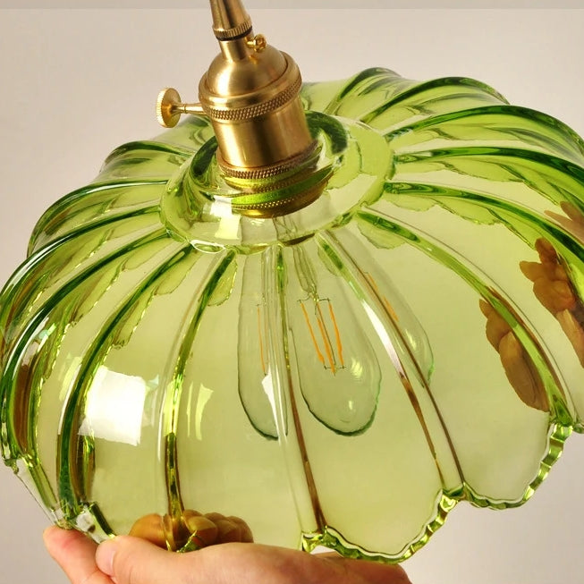 Vintage Blumen-Pendelleuchte