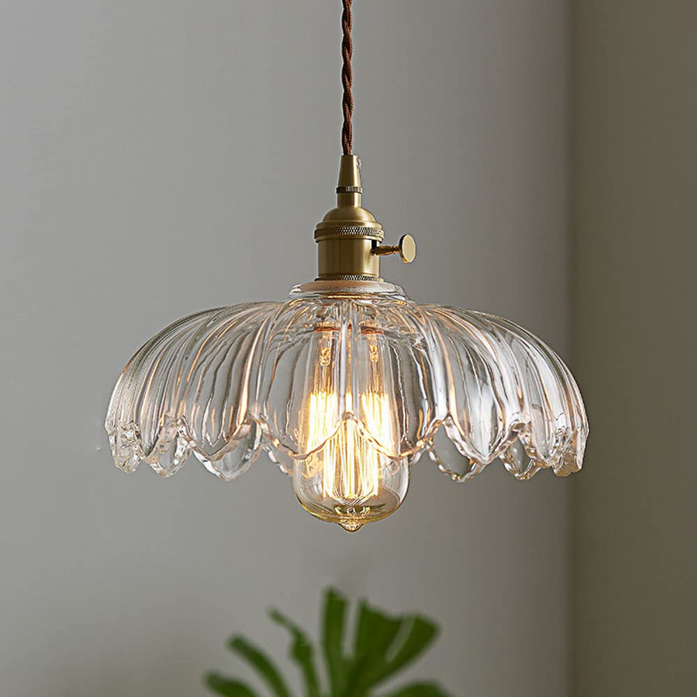 Vintage Blumen-Pendelleuchte