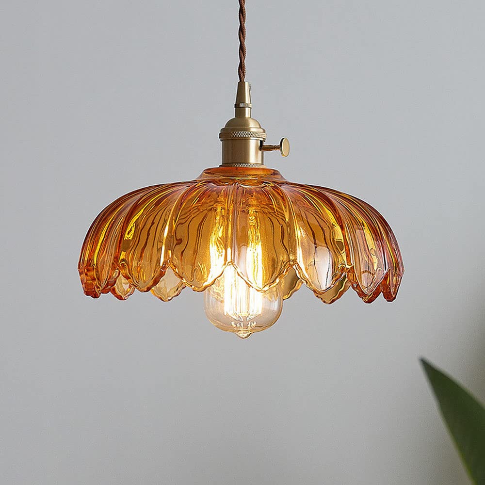 Vintage Blumen-Pendelleuchte