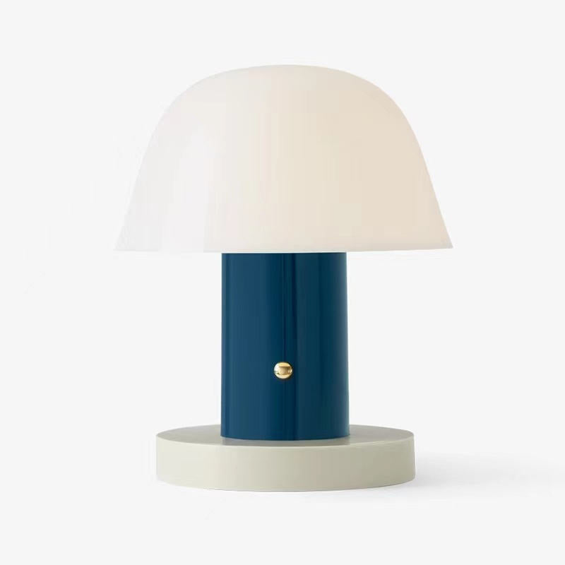 Pilz-Tischlampe mit Akku