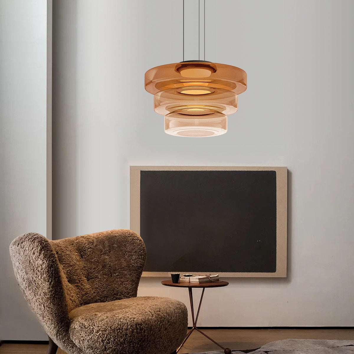 Bauhaus Glas-Pendelleuchte