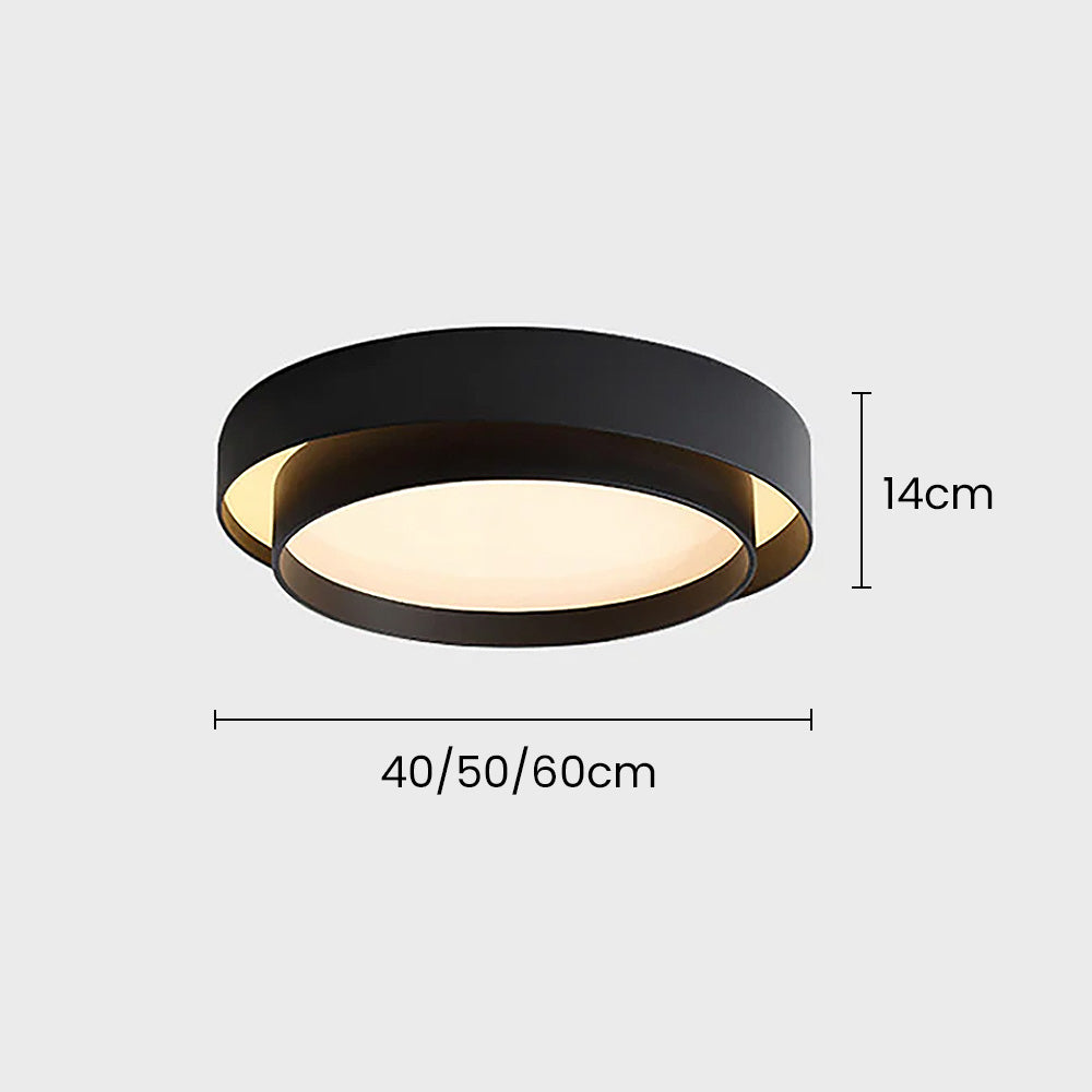 Runde Nordische LED-Deckenleuchte