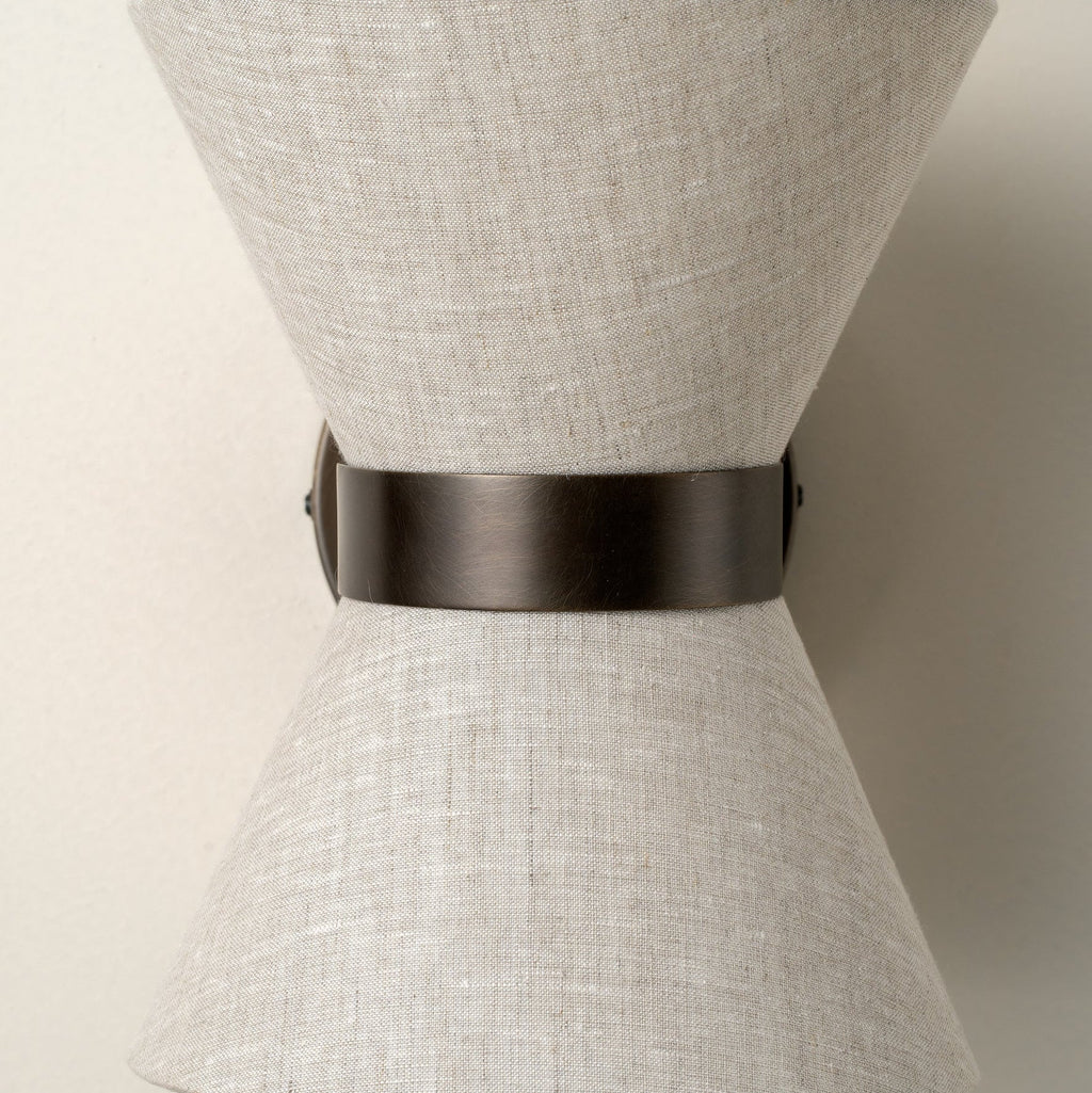 Bronze-Leinen Wandleuchte