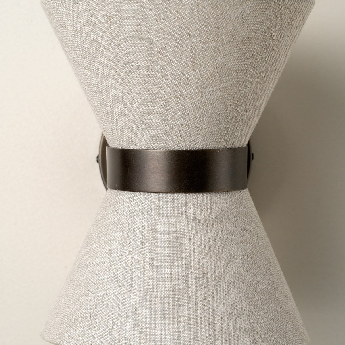 Bronze-Leinen Wandleuchte
