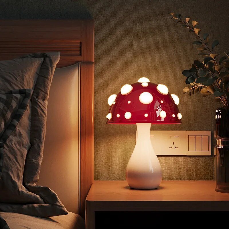 LED-Pilz-Tischlampe